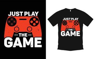 vecteur de conception de t shirt graphique de jeu