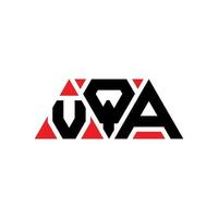 création de logo de lettre triangle vqa avec forme de triangle. monogramme de conception de logo triangle vqa. modèle de logo vectoriel triangle vqa avec couleur rouge. logo triangulaire vqa logo simple, élégant et luxueux. vqa