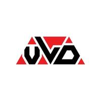 création de logo de lettre triangle vld avec forme de triangle. monogramme de conception de logo vld triangle. modèle de logo vectoriel triangle vld avec couleur rouge. vld logo triangulaire logo simple, élégant et luxueux. vld