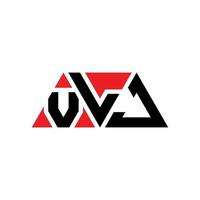 création de logo de lettre triangle vlj avec forme de triangle. monogramme de conception de logo triangle vlj. modèle de logo vectoriel triangle vlj avec couleur rouge. logo triangulaire vlj logo simple, élégant et luxueux. vlj
