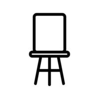 chaise pour le vecteur d'icône de tours. illustration de symbole de contour isolé
