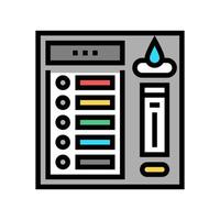 illustration vectorielle de l'icône de couleur de lavage de voiture du panneau de commande vecteur