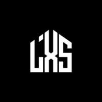 création de logo de lettre lxs sur fond noir. concept de logo de lettre initiales créatives lxs. conception de lettre lxs. vecteur