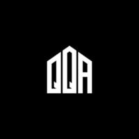 conception de lettre qqa. création de logo de lettre qqa sur fond noir. concept de logo de lettre initiales créatives qqa. conception de lettre qqa. création de logo de lettre qqa sur fond noir. q vecteur