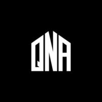conception de lettre qna. création de logo de lettre qna sur fond noir. concept de logo de lettre initiales créatives qna. conception de lettre qna. création de logo de lettre qna sur fond noir. q vecteur