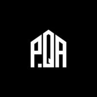 création de logo de lettre pqa sur fond noir. concept de logo de lettre initiales créatives pqa. conception de lettre pqa. vecteur