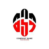 création de logo lettre bsq créatif avec fond blanc vecteur