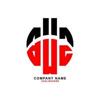 création de logo de lettre créative bwz avec fond blanc vecteur
