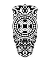 croquis de tatouage style maori pour la jambe ou l'épaule. vecteur