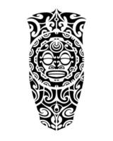 croquis de tatouage style maori pour la jambe ou l'épaule. vecteur