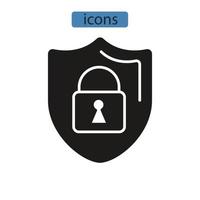 icônes de fiabilité symboles éléments vectoriels pour le web infographique vecteur