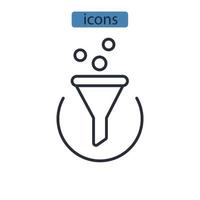 icônes de précision symboles éléments vectoriels pour le web infographique vecteur