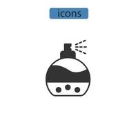 icônes de cologne et de parfum symboles éléments vectoriels pour le web infographique vecteur