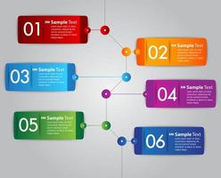 infographie moderne colorée vecteur