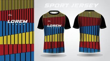 conception de maillot de sport coloré vecteur