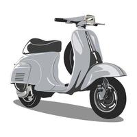 illustration vectorielle de scooter vecteur