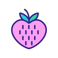 illustration de contour vectoriel icône fraise