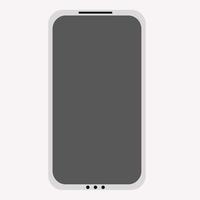téléphone intelligent mobile cellulaire. illustration vectorielle isolée sur fond blanc. vecteur