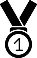 icône de glyphe de médaille vecteur
