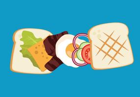 Sandwich panini vector