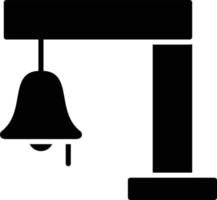 icône de glyphe de cloche vecteur