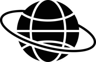 icône de glyphe mondial vecteur