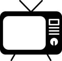 icône de glyphe de télévision vecteur