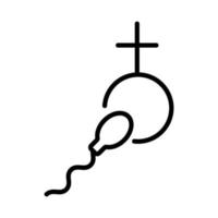 conception du vecteur d'icône bébé. illustration de symbole de contour isolé