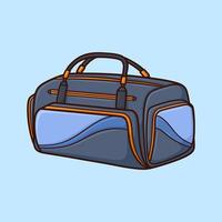 illustration de vecteur de dessin animé de sac de sport isolé