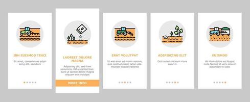 vecteur de semis d'icônes d'intégration agricole
