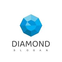 modèle de conception de logo de diamant, icône de bijoux vecteur