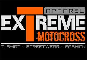 vêtements décontractés extrême motocross vecteur