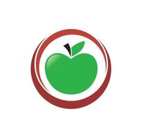 illustration de conception de pomme vecteur