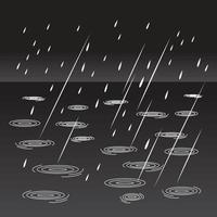 temps pluvieux dans la rue, dessin vectoriel