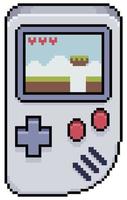 pixel art mini icône de vecteur de console de jeu pour le jeu 8bit sur fond blanc