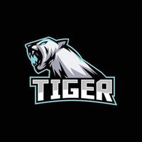 création de logo de mascotte tigre esport vecteur