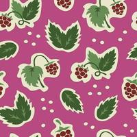 motif vintage framboise avec des taches vecteur