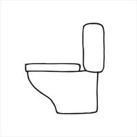 illustration vectorielle doodle de style doodle simple. toilette. hygiène, sanitaire, hygiène de vie, plomberie. vecteur
