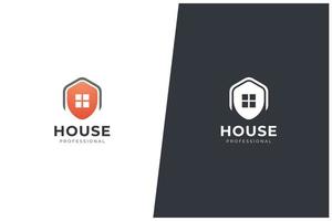 maison vecteur logo concept immobilier rénovation structure moderne architecture