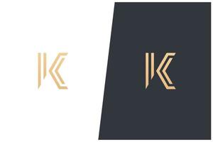 k lettre logo vecteur concept icône marque déposée. marque de logo universel k