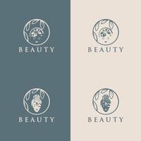 logo de mode beauté femme. ensemble de logo abstrait vectoriel pour salon de beauté, massage, magazine, cosmétique et spa.