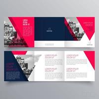 modèle de brochure à trois volets design géométrique minimaliste pour les entreprises et les entreprises. modèle de vecteur de brochure de concept créatif.