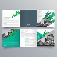 modèle de brochure à trois volets design géométrique minimaliste pour les entreprises et les entreprises. modèle de vecteur de brochure de concept créatif.