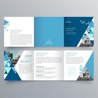 modèle de brochure à trois volets design géométrique minimaliste pour les entreprises et les entreprises. modèle de vecteur de brochure de concept créatif.