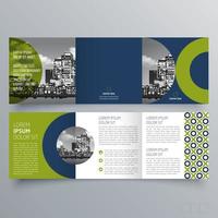 modèle de brochure à trois volets design géométrique minimaliste pour les entreprises et les entreprises. modèle de vecteur de brochure de concept créatif.