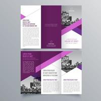 modèle de brochure à trois volets design géométrique minimaliste pour les entreprises et les entreprises. modèle de vecteur de brochure de concept créatif.