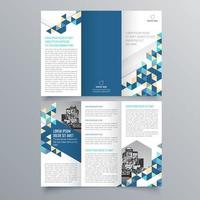 modèle de brochure à trois volets design géométrique minimaliste pour les entreprises et les entreprises. modèle de vecteur de brochure de concept créatif.