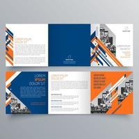 modèle de brochure à trois volets design géométrique minimaliste pour les entreprises et les entreprises. modèle de vecteur de brochure de concept créatif.