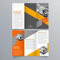 modèle de brochure à trois volets design géométrique minimaliste pour les entreprises et les entreprises. modèle de vecteur de brochure de concept créatif.