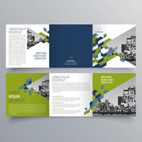 modèle de brochure à trois volets design géométrique minimaliste pour les entreprises et les entreprises. modèle de vecteur de brochure de concept créatif.